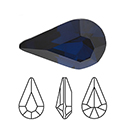 Preciosa Crystal Point Back MAXIMA Fancy Stone - Pear 06x3.6MM DARK INDIGO