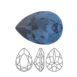 Preciosa Crystal Point Back MAXIMA Fancy Stone - Baroque Pear 14x10MM MONTANA