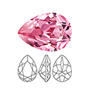 Preciosa Crystal Point Back MAXIMA Fancy Stone - Baroque Pear 06x4MM ROSE