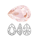 Preciosa Crystal Point Back MAXIMA Fancy Stone - Baroque Pear 06x4MM VINTAGE ROSE
