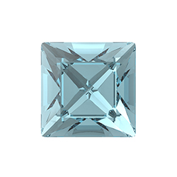 Preciosa Crystal Point Back MAXIMA Fancy Stone - Square 05MM AQUA BOHEMICA