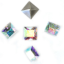 Preciosa Crystal Point Back MAXIMA Fancy Stone - Square 06MM CRYSTAL AB
