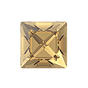Preciosa Crystal Point Back MAXIMA Fancy Stone - Square 06MM LIGHT COLORADO TOPAZ