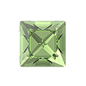 Preciosa Crystal Point Back MAXIMA Fancy Stone - Square 06MM PERIDOT