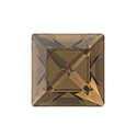 Preciosa Crystal Point Back MAXIMA Fancy Stone - Square 06MM SMOKE TOPAZ