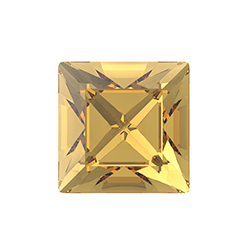 Preciosa Crystal Point Back MAXIMA Fancy Stone - Square 06MM TOPAZ