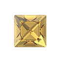 Preciosa Crystal Point Back MAXIMA Fancy Stone - Square 06MM TOPAZ