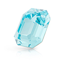 Preciosa Crystal Point Back MAXIMA Fancy Stone - Cushion Octagon 12x10MM AQUA BOHEMICA