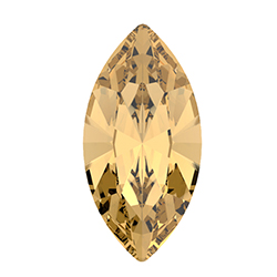 Preciosa MAXIMA Crystal Point Back Fancy Stone - Navette 06x3MM LIGHT COLORADO TOPAZ