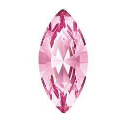 Preciosa MAXIMA Crystal Point Back Fancy Stone - Navette 06x3MM ROSE