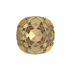 Preciosa Crystal Point Back MAXIMA Fancy Stone -Antique Square 10MM LT COLORADO TOPAZ