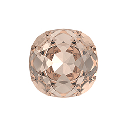 Preciosa Crystal Point Back MAXIMA Fancy Stone -Antique Square 12MM LT PEACH




