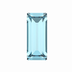 Preciosa Crystal Point Back MAXIMA Fancy Stone - Baguette 04x2MM AQUA BOHEMICA
