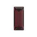 Preciosa Crystal Point Back MAXIMA Fancy Stone - Baguette 04x2MM BURGUNDY