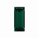 Preciosa Crystal Point Back MAXIMA Fancy Stone - Baguette 03x2MM EMERALD
