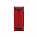 Preciosa Crystal Point Back MAXIMA Fancy Stone - Baguette 03x2MM LIGHT SIAM