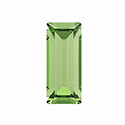 Preciosa Crystal Point Back MAXIMA Fancy Stone - Baguette 03x2MM PERIDOT
