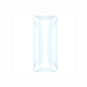 Preciosa Crystal Point Back MAXIMA Fancy Stone - Baguette 03x2MM WHITE OPAL