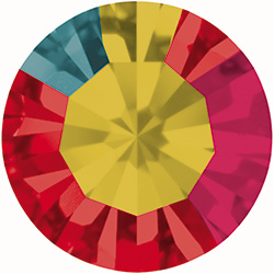 Preciosa Crystal Point Back MAXIMA Foiled Chaton - SS39 RED VELVET AB