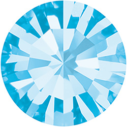 Preciosa Crystal Point Back MAXIMA PURE MC Chaton PP24 Unfoiled AQUAMARINE