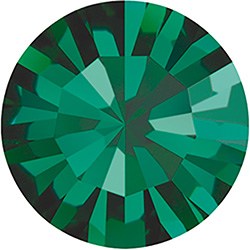 Preciosa Crystal Point Back MAXIMA Foiled Chaton - PP02 EMERALD