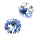 Crystal Stone in Metal Sew-On Setting - Chaton SS39MAXIMA LT SAPPHIRE-SILVER