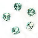 Crystal Stone in Metal Sew-On Setting - Chaton SS29 MAXIMA CHRYSOLITE-SILVER