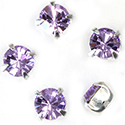 Crystal Stone in Metal Sew-On Setting - Chaton SS29 MAXIMA VIOLET-SILVER