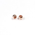 Metalized Plastic Smooth Bead with 3.7MM Hole - Round 06MM COPPER