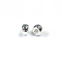 Metalized Plastic Smooth Bead - Pony 09x6MM SILVER