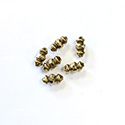 Brass Bead - Fancy Facetted 11x5.9MM RAW BRASS Lead Safe with 1.5mm Hole
