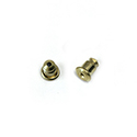 Bullet Clutch Back -  Stamped 5x6mm Raw Brass