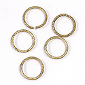 Brass Open Jump Rings - Round - 14.65mm, w 16 Gauge (1.25mm) round wire.