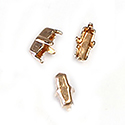 Brass Prong Setting - Closed Back - Baguette - 05x2mm - RAW BRASS