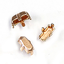 Brass Prong Setting - Closed Back - Baguette - 05x2.5mm - RAW BRASS