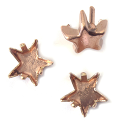 Brass Prong Setting - Closed Back - Star 10mm RAW BRASS
