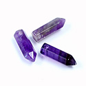 Pendant Gemstone  Point with Side Hole 24x7.75MM AMETHYST
