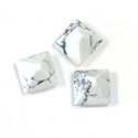 Gemstone Cabochon - Square Pyramid Top 10x10MM WHITE HOWLITE