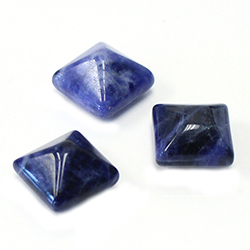 Gemstone Cabochon - Square Pyramid Top 12x12MM SODALITE