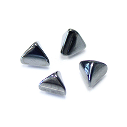 Gemstone Cabochon - Triangle Pyramid Top 08MM HEMATITE