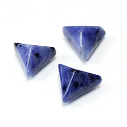Gemstone Cabochon - Triangle Pyramid Top 12.4MM SODALITE