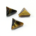 Gemstone Cabochon - Triangle Pyramid Top 12.4MM BROWN TIGEREYE