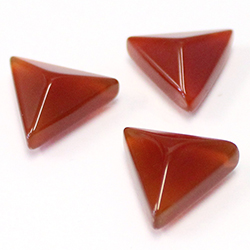 Gemstone Cabochon - Triangle Pyramid Top 15.8MM CORNELIAN