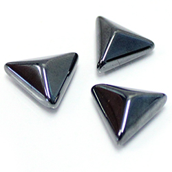 Gemstone Cabochon - Triangle Pyramid Top 16MM HEMATITE