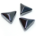 Gemstone Cabochon - Triangle Pyramid Top 16MM HEMATITE
