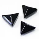 Gemstone Cabochon - Triangle Pyramid Top 16MM BLACK ONYX