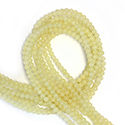 Gemstone Bead - Smooth Round 04MM Dyed QUARTZ YELLOW