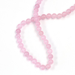 Gemstone Bead - Smooth Round 05MM DYED QUARTZ  Col. 24 PINK