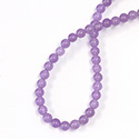 Gemstone Bead - Smooth Round 05MM DYED QUARTZ  Col. 33 LILAC