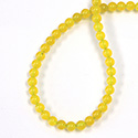 Gemstone Bead - Smooth Round 05MM DYED QUARTZ  Col. 38 AMBER